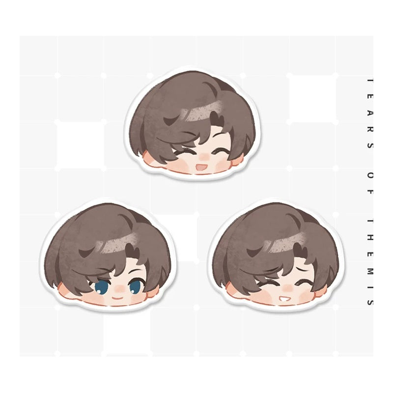 未定事件簿 左京静真 陶器ミニキャラマグネット A＋B＋Cセット（画像2）