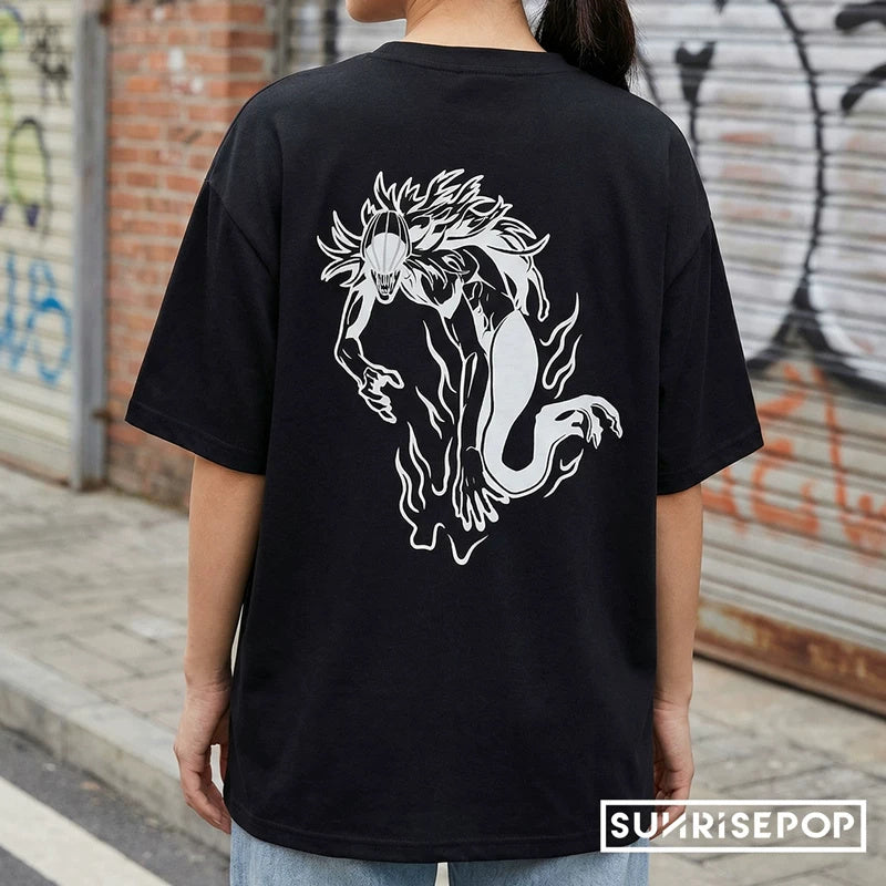 呪術廻戦 龍モチーフ 黒Tシャツ（画像2）
