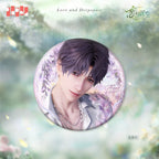 Rafayel Spring and Flowers round badge with a floral portrait design.