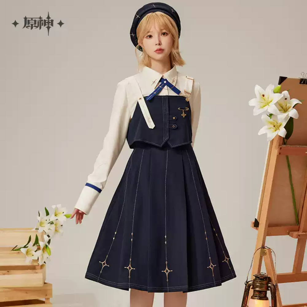 원신 공식 정품 굿즈 알베도 임프레션 테마 멜빵 원피스