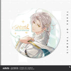 未定事件簿 · Stellis Serenade · 75mm缶バッジ · 森月黎 — 商品イラストと掲載デザイン