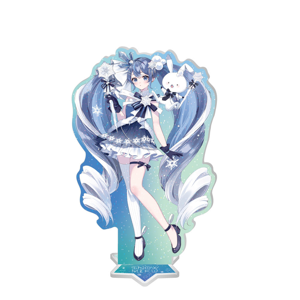 Hatsune Miku — Hatsune Miku Glitter Acrylic Stand — SNOW MIKU 2025