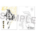 Blue Archive — Mutsuki Ink Wash Gold Foil Postcard — TSUTAYA POPUP SHOP Problem Solver 68