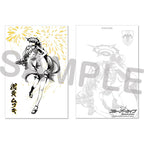 Blue Archive — Mutsuki Ink Wash Gold Foil Postcard — TSUTAYA POPUP SHOP Problem Solver 68