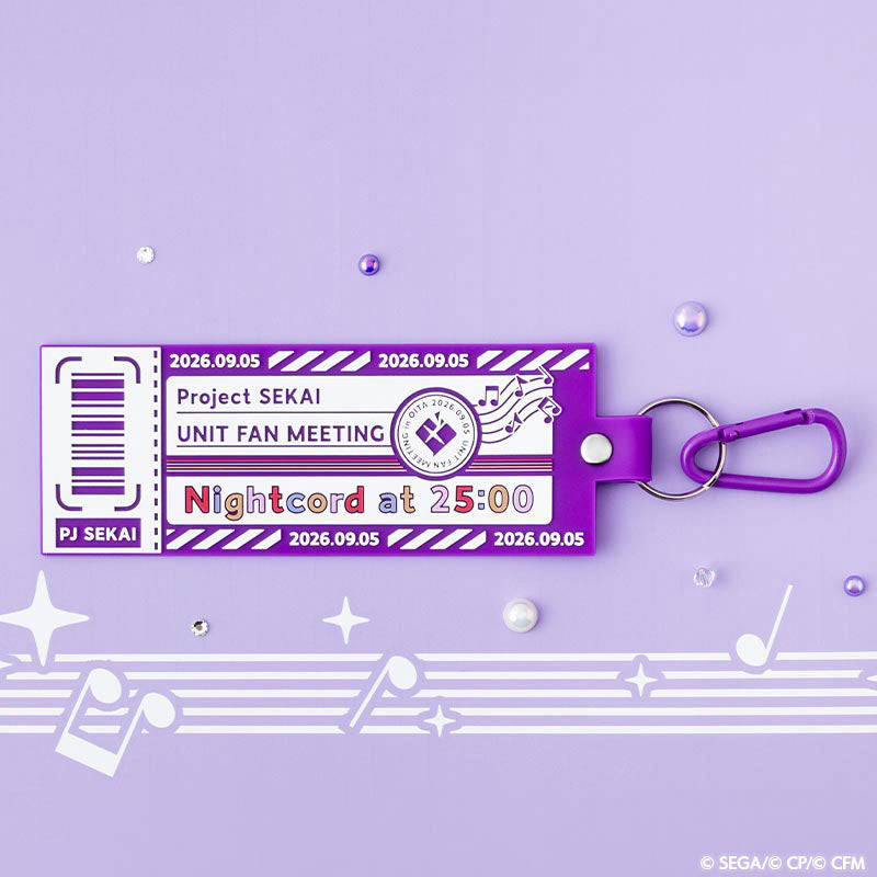 Project SEKAI — Nightcord at 25:00 Unit Fan Meeting Rubber Keychain