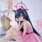 Close-up of Serika's face, cat ears and the rose-patterned dress