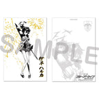 Blue Archive — Haruka Ink Wash Gold Foil Postcard — TSUTAYA POPUP SHOP Problem Solver 68