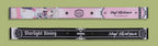 Front and back of the same strap; the black back reads Starlight Dining, 2026 and Nagi Hisakawa