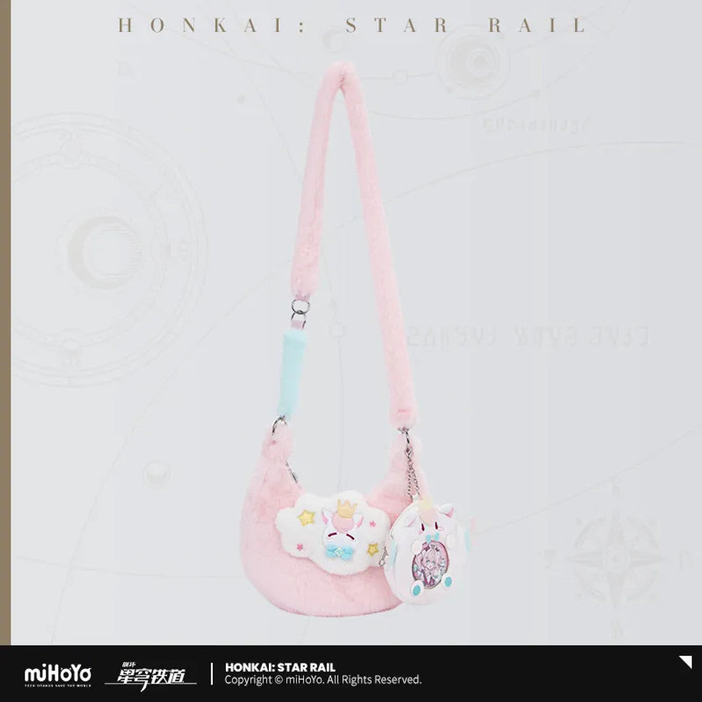 Honkai: Star Rail — Hyacine Impression Plush Crossbody Bag — bag and pouch; display badge and props excluded