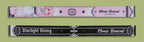 Front and back of the same strap; the black back reads Starlight Dining, 2026 and Riamu Yumemi