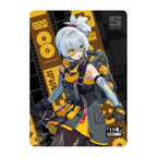 SHININGSOUL SR-215 collectible card. Soldier 11. A character portrait framed by the SR card design.