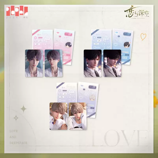 Love and Deepspace: Photo Card & Sticker Set - Where Glances Linger Ver