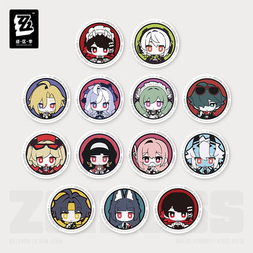 Zenless Zone Zero — Embossed Paper Badge (Random Single) — Little Agent Series