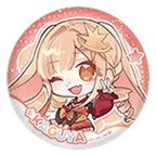 SD Kaguya winking on a coral badge