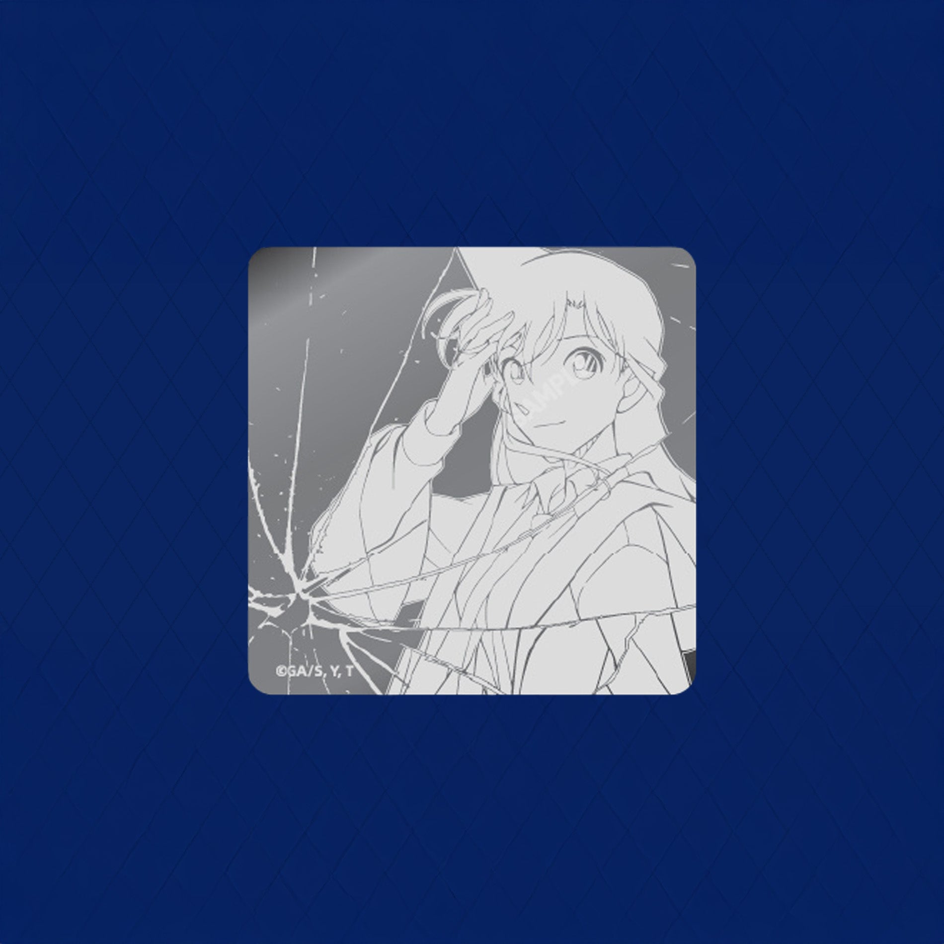 명탐정 코난 공식 정품 굿즈 영원의 순간 시리즈 상하이 팝업 스토어 메탈 미러 캔 뱃지 모리 란