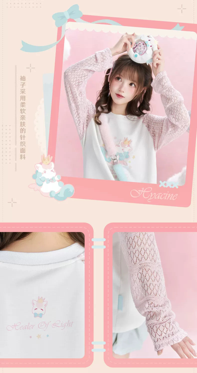 Honkai: Star Rail — Hyacine Impression Long-Sleeve T-Shirt — fabric detail
