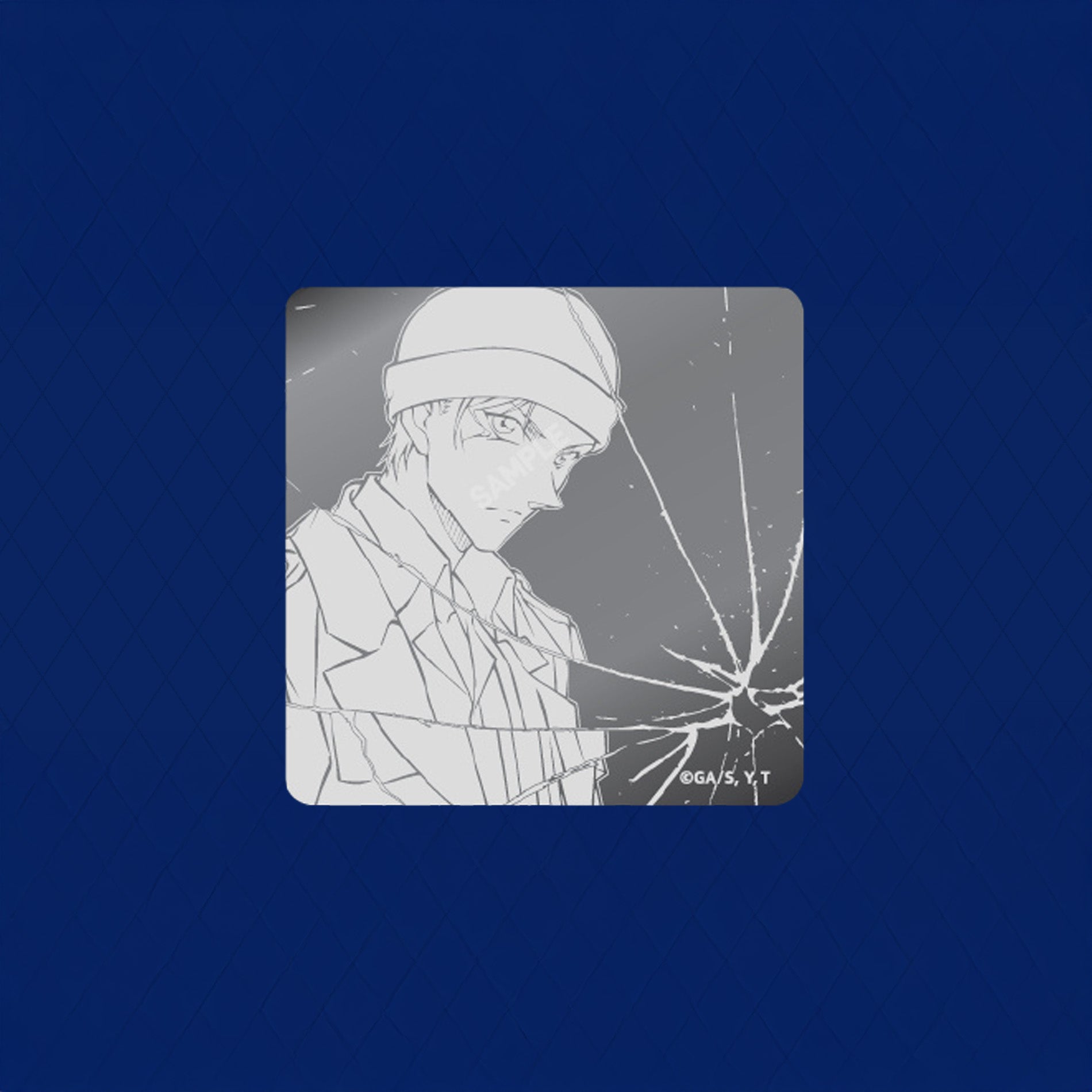 명탐정 코난 공식 정품 굿즈 영원의 순간 시리즈 상하이 팝업 스토어 메탈 미러 캔 뱃지 아카이 슈이치