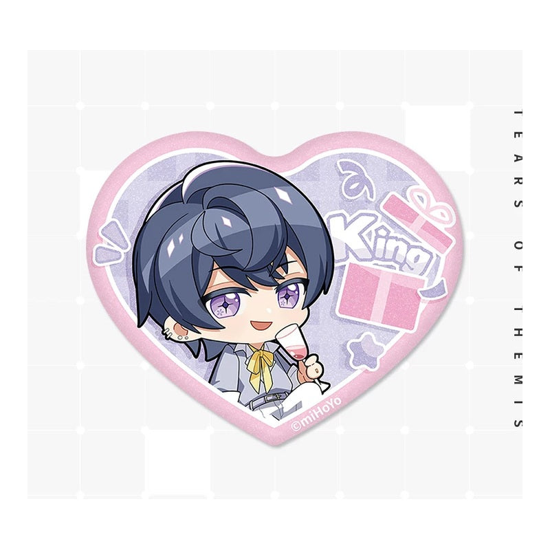 Tears of Themis Marius von Hagen Heart-Shaped Chibi Badge — view 2