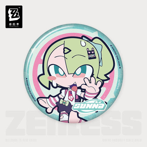 Zenless Zone Zero — Suna SD Can Badge — PINK Sweet Critical