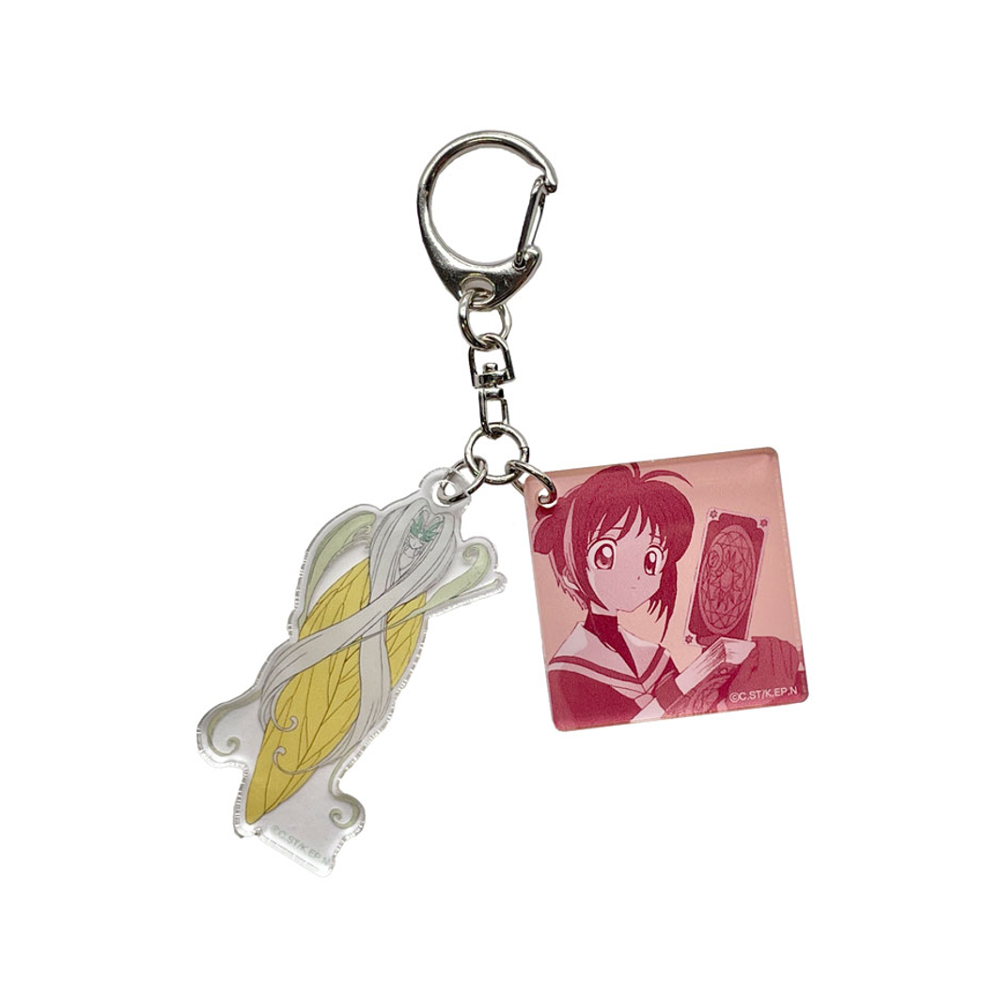 카드캡터 사쿠라 공식 정품 굿즈 아크릴 키링 사쿠라 WINDY - 클램프 25주년 전시회 시리즈 -