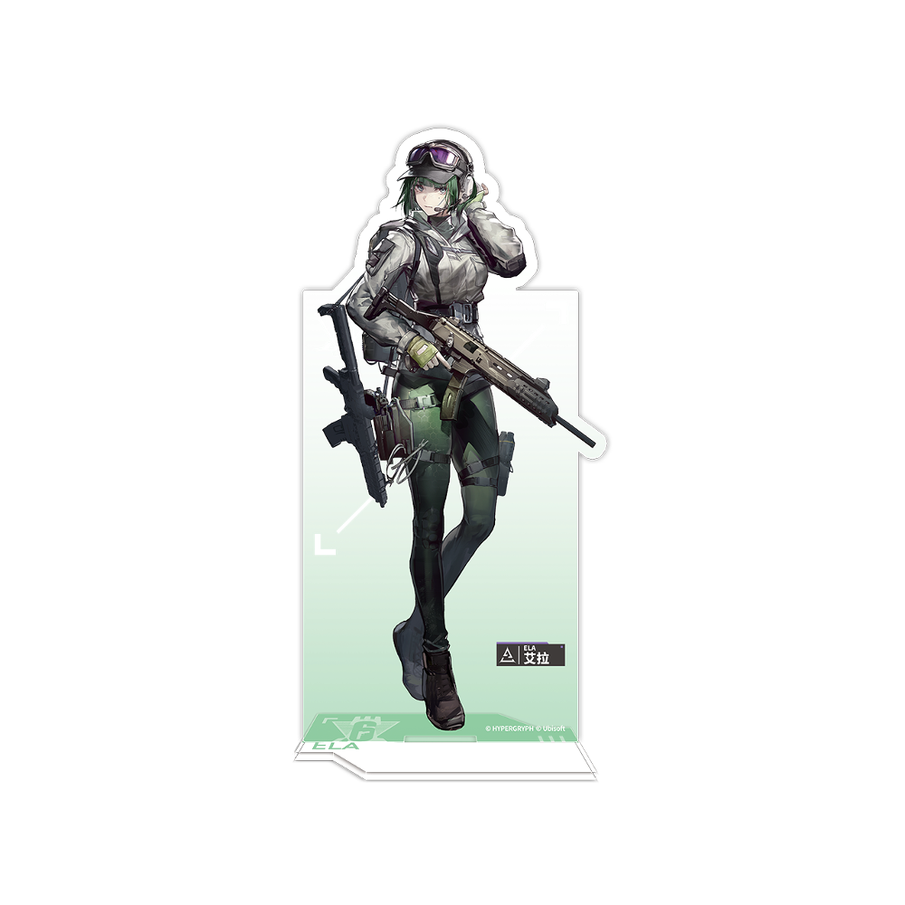 명일방주 × 레인보우 식스 시즈 콜라보 공식 정품 굿즈 엘라 아크릴 스탠드 레식