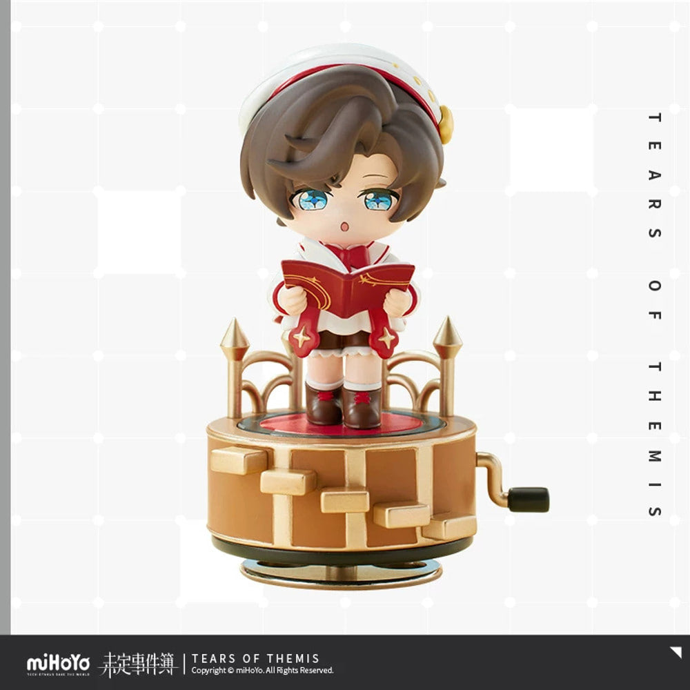 未定事件簿 · Stellis Serenade · ちびキャラ回転オルゴール · 左京静真 — ちびキャラと装飾された音楽台座