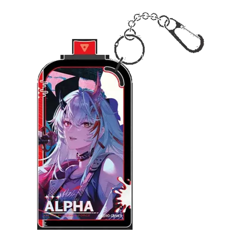Punishing: Gray Raven — Alpha Acrylic Transit Card Keychain — Music Concert Collab