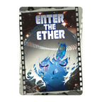Zenless Zone Zero SHININGSOUL PT-205 card. A filmstrip-style card showing a glowing blue face and white hair beneath ENTER THE ETHER lettering.