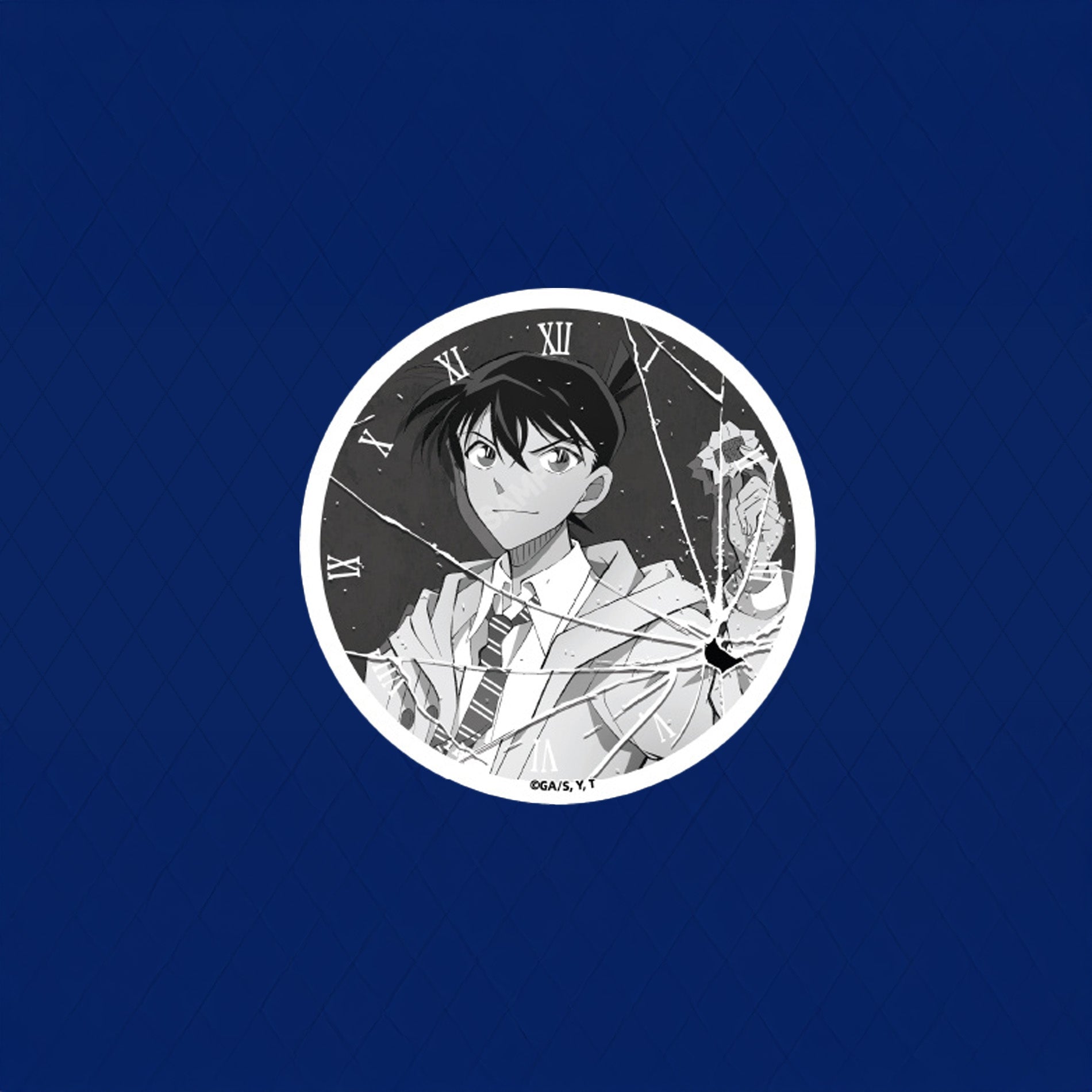 명탐정 코난 공식 정품 굿즈 영원의 순간 시리즈 상하이 팝업 스토어 세라믹 코스터 (컵받침) 쿠도 신이치