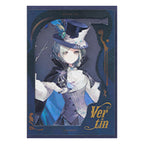 Design: Vertin in a feathered top hat and cape, with the name in gold lettering