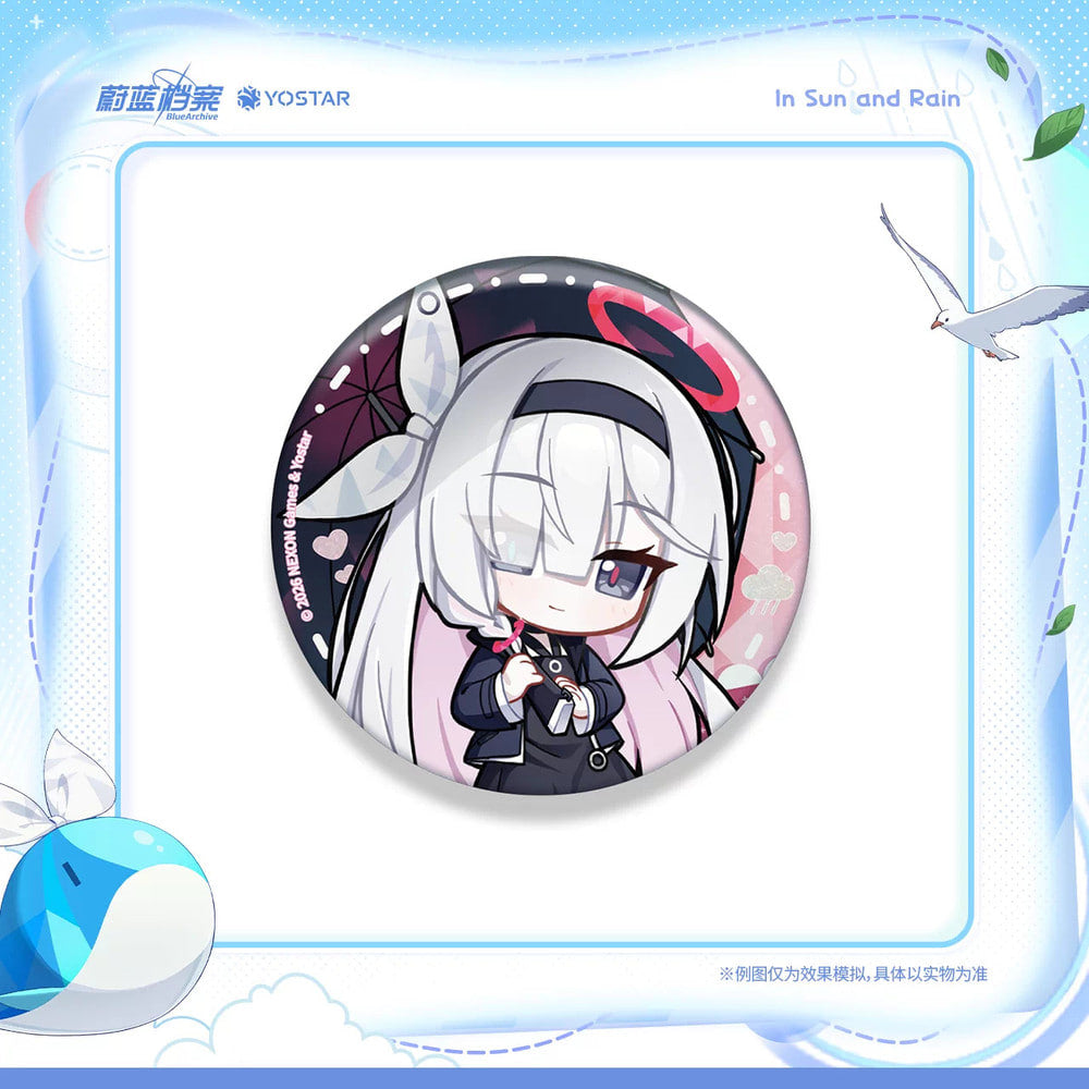 Blue Archive · In Sun and Rain · Chibi Button Badge · Plana · product artwork