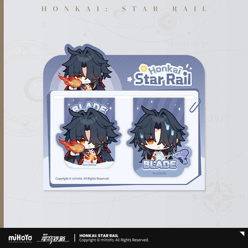 Honkai: Star Rail — Mortenax Blade Pom-Pom Exhibition Hall Magnetic Bookmark Set of 2