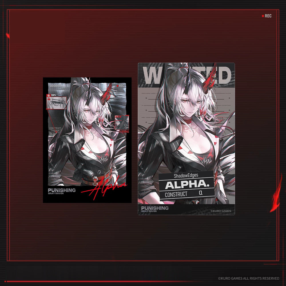 Punishing: Gray Raven — Alpha Clear Polaroid Card Set — Shadow Edges Theme