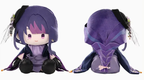 Front and back views of the Raiden Shogun doll