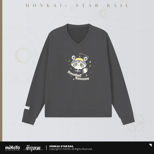 Honkai: Star Rail — Baseball Bat Raccoon (Trailblazer) Sweatshirt — Azure Voyage Fluffy Ship Series