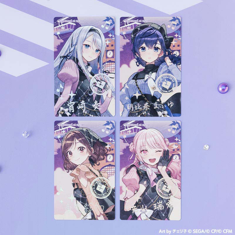 Project SEKAI — Nightcord at 25:00 Unit Fan Meeting ePick Card Set of 4