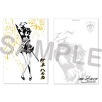Blue Archive — Haruka Ink Wash Gold Foil Postcard — TSUTAYA POPUP SHOP Problem Solver 68