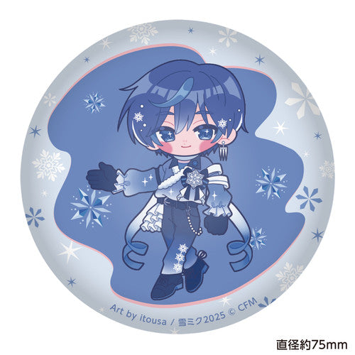 Hatsune Miku — KAITO Soft Can Badge — SNOW MIKU 2025