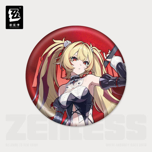 Zenless Zone Zero — Flint Workshop Claret Can Badge — Illustration Series