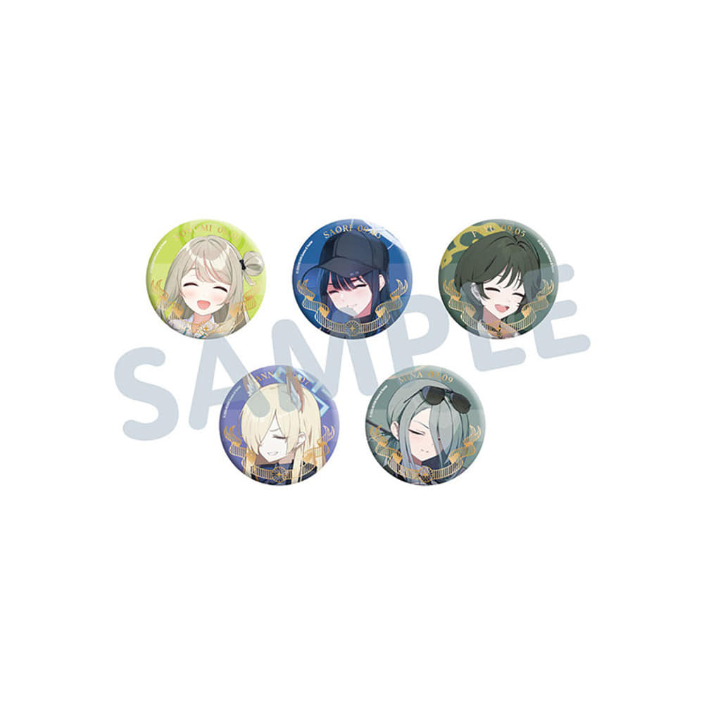 Blue Archive Group A lineup of 5 portrait badge designs — view 1