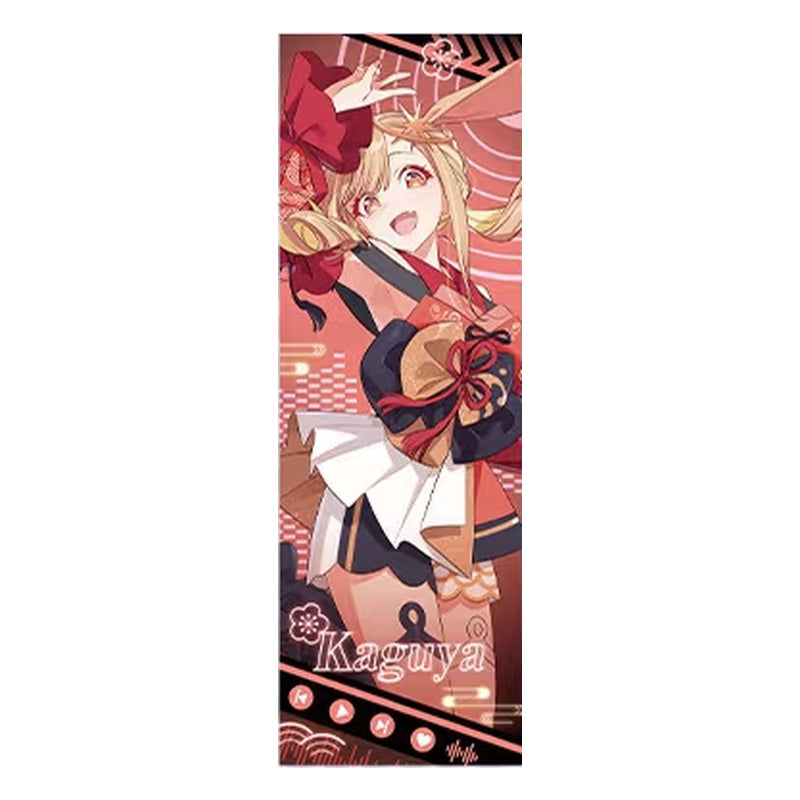 Vertical Kaguya ticket: Kaguya with rabbit ears and a red outfit, with her name
