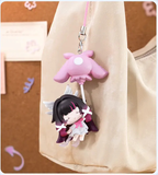 The hidden Columbina charm hanging from a tote bag (bag not included)