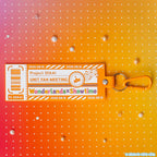 Project SEKAI Luggage-tag shape in the unit colours with a carabiner — view 1