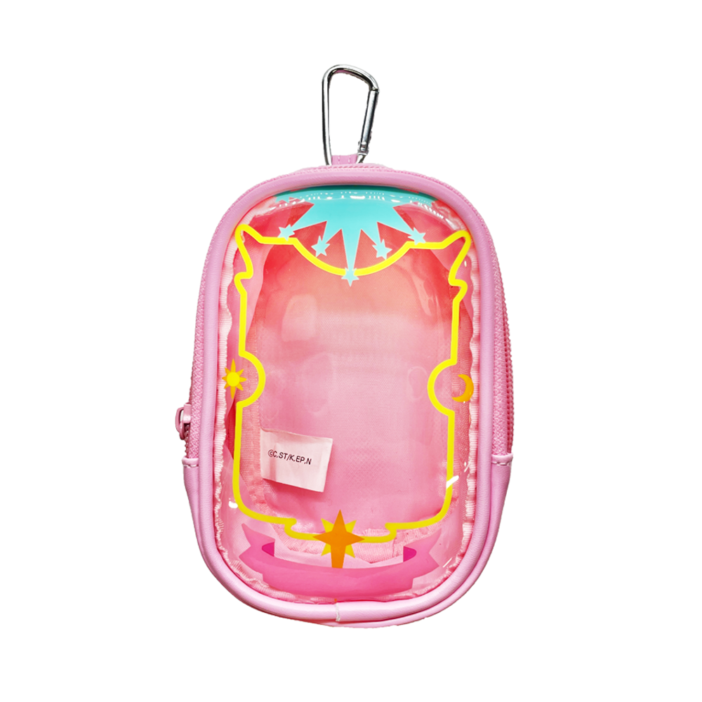 카드캡터 사쿠라 공식 정품 굿즈 카라비너 클리어 파우치 클리어 카드 ver  - 클램프 25주년 전시회 시리즈 -