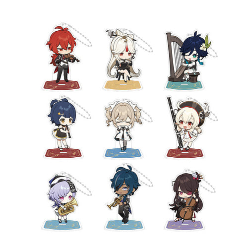 원신 공식 정품 음악회 굿즈 아크릴 키링 다이루크 응광 벤티 향릉 바바라 클레 치치 케이아 북두