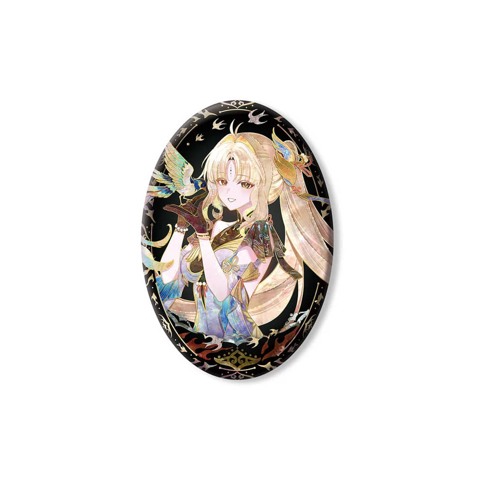 Wuthering Waves Suisui Mother-of-Pearl-Style Button Badge in the original product sample — image 1