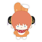 Kagura design in an orange rabbit-ear outfit with black hair-bun covers and a red paw-print bandana