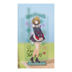 Acrylic stand: Kaede Takagaki in a black-and-red Chinese-style maid outfit, winking with her hands clasped