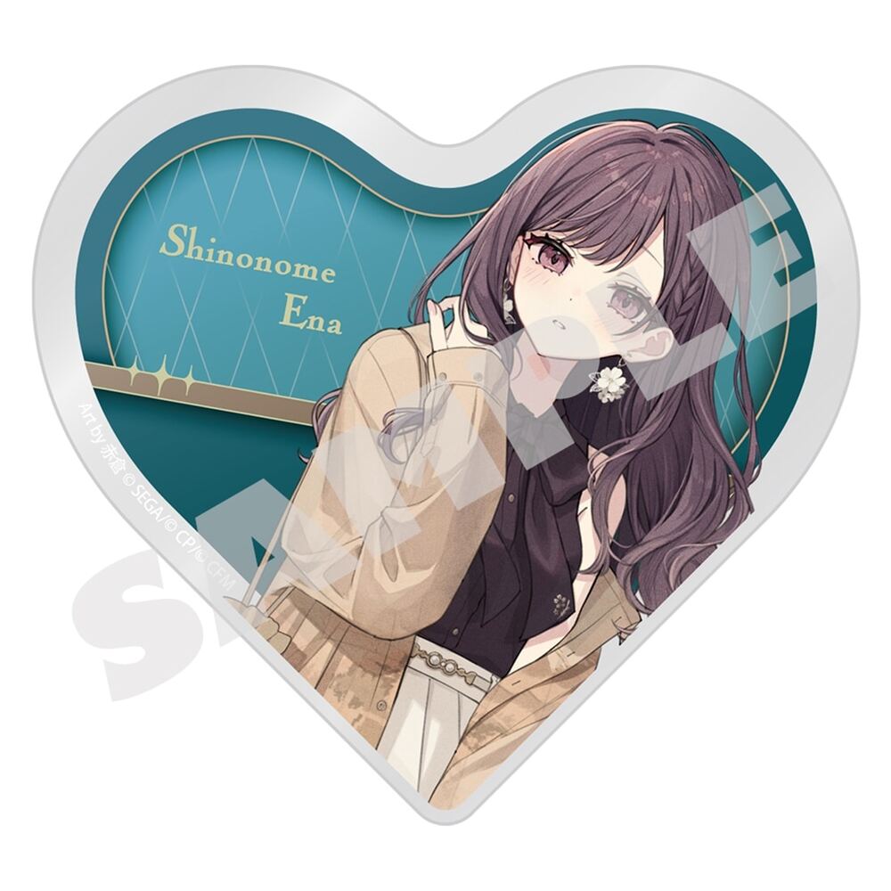 Project Sekai — Ena Shinonome Heart Acrylic Block — ZOZOTOWN Vol. 3 Commissioned Illustration