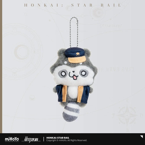 Honkai: Star Rail — Baseball Bat Raccoon (Trailblazer) Plush Keychain — Azure Voyage Fluffy Ship Series